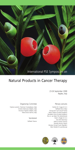 Natural Products in Cancer Therapy