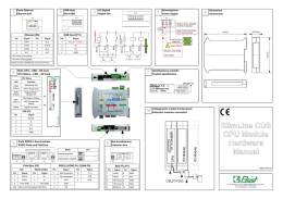 SlimLine CDS CPU Module Hardware Manual