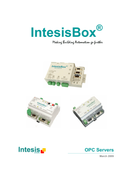 Intesis OPC Servers Products