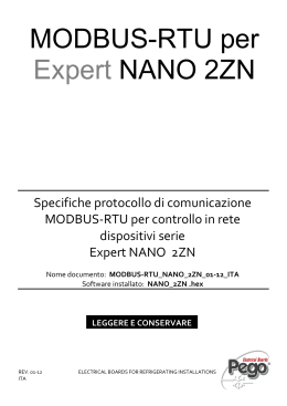 MODBUS-RTU per Expert NANO 2ZN