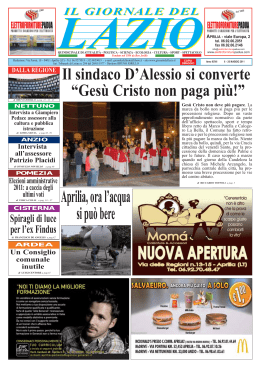 20 Maggio - Il Giornale del Lazio