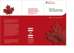 Business forum Canada e Friuli Venezia Giulia: Territori protagonisti
