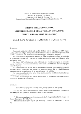 Impiego di flavofosfolipol nell`alimentazione della vacca in