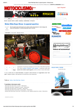 Motor Bike Expo Show: le special sportive