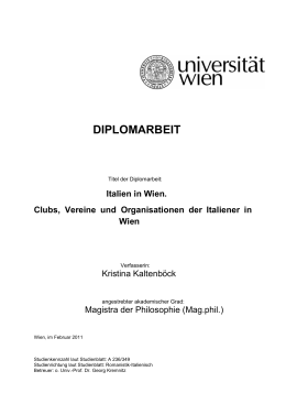 DIPLOMARBEIT - Universität Wien