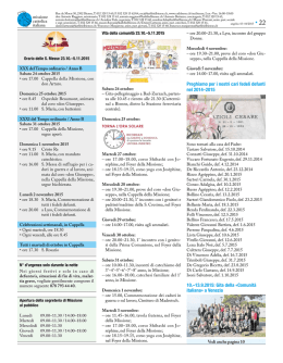 Preghiamo per i nostri cari fedeli defunti nel 2014&ndash;2015 10.&ndash;13.9