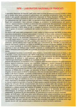 INFN - LABORATORI NAZIONALI DI FRASCATI