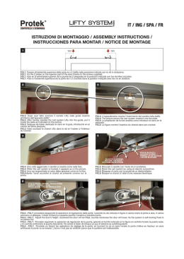 FIG.2: Dopo aver fatto scorrere il carrello Lifty nella guida