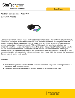 Adattatore tastiera e mouse PS/2 a USB StarTech ID