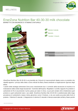 EnerZona Nutrition Bar 40-30