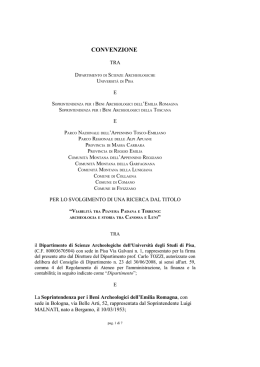Convenzione in pdf - Parco Nazionale dell`Appennino Tosco
