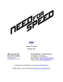Scarica il pressbook completo di Need for Speed