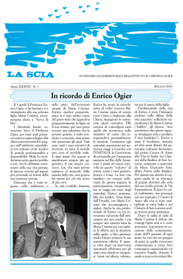 In ricordo di Enrico Ogier