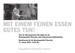 MIT EINEM FEINEN ESSEN GUTES TUN!