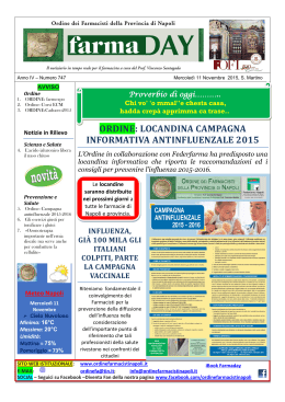 ordine: locandina campagna informativa antinfluenzale 2015