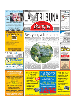 Restyling a tre parchi