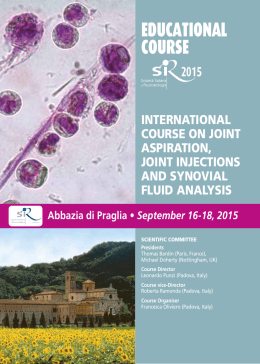 PROGRAMME () - Praglia Course 2015
