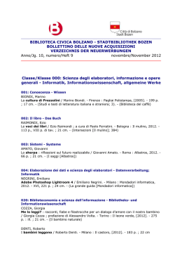 BIBLIOTECA CIVICA BOLZANO - STADTBIBLIOTHEK