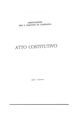 Scarica l`Atto Costitutivo - Pro Loco San Martino di Campagna