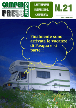 IL SETTIMANALE FREEPRESS DEL CAMPERISTA