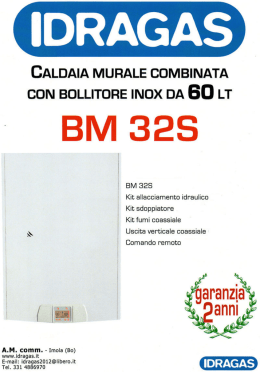 Page 1 AGAS CALDAIA MURALE CDMBINATA CDN BoLLlTonE