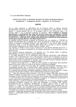 Sentenza n. 2/2005/QM del 17 giugno 2005