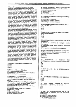 In base alle Informazioni contenute nel brano