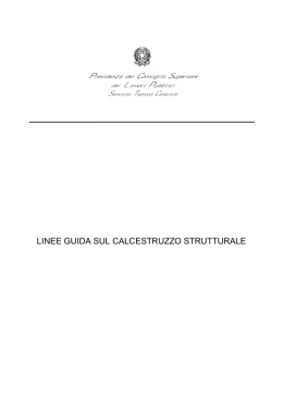 LINEE GUIDA SUL CALCESTRUZZO STRUTTURALE