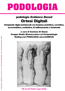 SCARICA IL VOLUME SU Ortesi Digitali: Ortoplastie