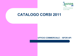 Catalogo Corsi 2011