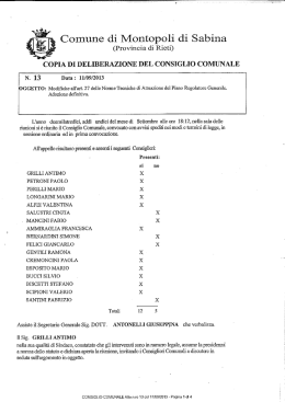 Documento - Comune di Montopoli di Sabina