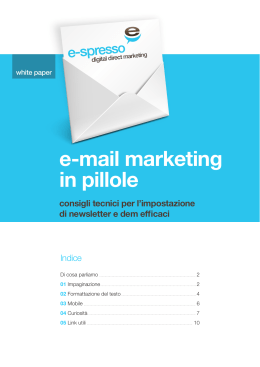 e-mail marketing in pillole - e