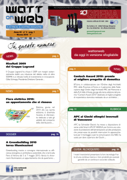 wattonweb da oggi in versione sfogliabile