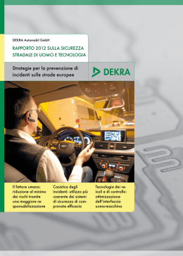 Strategie per la prevenzione di incidenti sulle strade europee