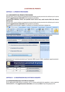LA GESTIONE DEL PRORATA - Software Contabilita Blustring