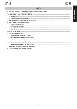 PDF FAAC Automazione R 180 – R 280