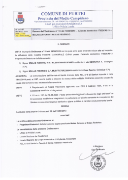 Ordinanza n. 05 del 06/03/2014