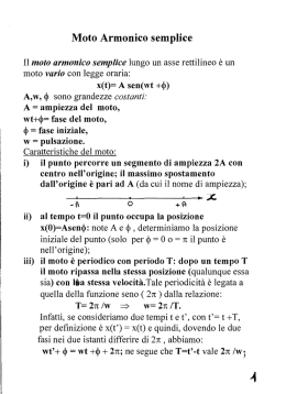 Moto Armonico semplice
