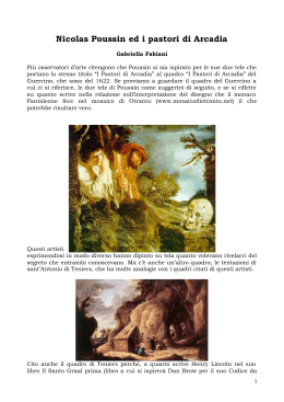 Nicolas Poussin ed i pastori di Arcadia