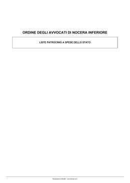 aggiornato al 12/02/2015 - Consiglio dell`Ordine degli Avvocati