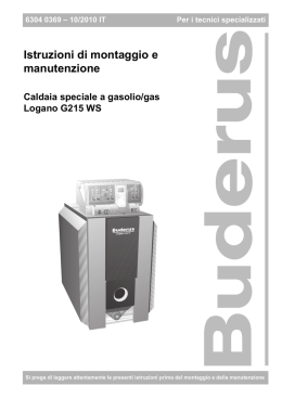 Istruzioni di montaggio e manutenzione