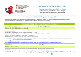 Newsletter INFANZIA n 2 dal 29 aprile al 15 maggio 2011