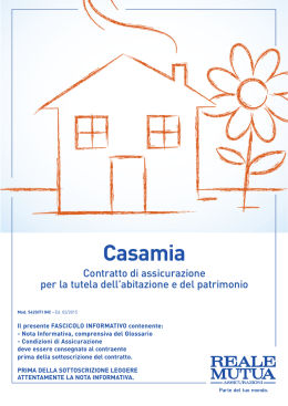 Scarica il Fascicolo informativo