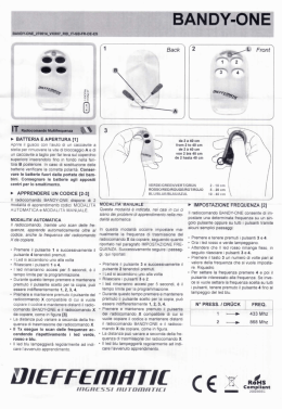 manuale istruzioni del produttore