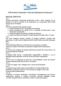 viii festival &ldquo;giovani musicisti in orchestra&rdquo;