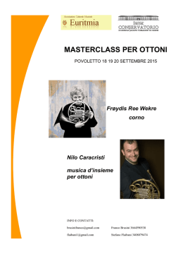 Masterclass Corno 2015