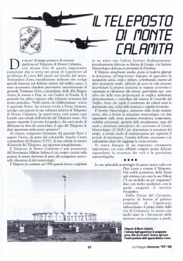 Il teleposto di Monte Calamita