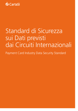 Standard di Sicurezza sui Dati previsti dai Circuiti