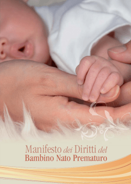 Manifesto dei Diritti del bambino nato prematuro