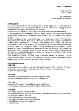 [NOME SOCIET&Agrave;] - Fantasio Festival di Regia Teatrale